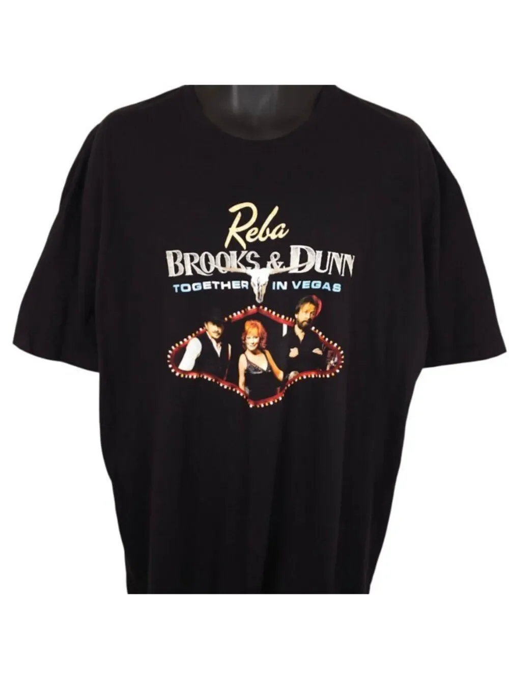 Reba McEntire T Shirt Mens Size 3XL Black Brooks & Dunn Together In Vegas